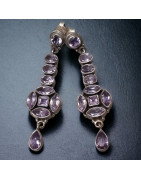 Boucles Améthyste pendants Argent 925