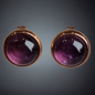 Boucles Améthyste Plaqué or rosé