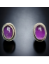 Boucles Améthyste Argent 925