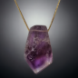 Pendentif Améthyste avec chaîne Plaquée or