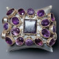 Bracelet Améthyste & Charoïte Argent 925