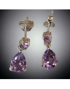 Boucles Améthyste Argent 925