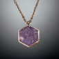 Pendentif Améthyste Plaqué or