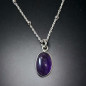 Pendentif Améthyste et chaîne Argent 925