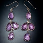 Boucles Améthyste Pendants Argent 925