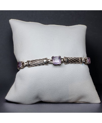 Bracelet Améthyste Argent 925