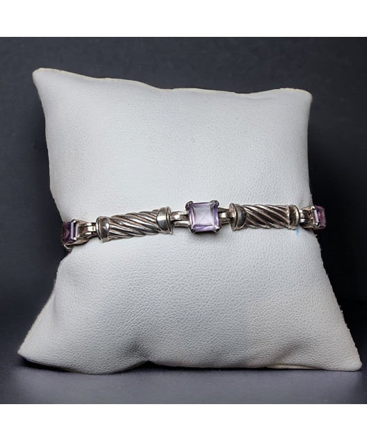 Bracelet Améthyste Argent 925