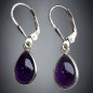 Boucles Améthyste sertie Argent 925