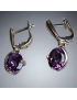 Boucles Améthyste Argent 925