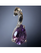 Boucles Améthyste 4 griffes Argent 925