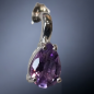 Boucles Améthyste 4 griffes Argent 925
