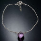 Bracelet Améthyste facettés Argent 925