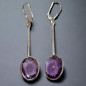 Boucles Améthyste Pendants Argent 925