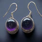 Boucles Améthyste Argent 925