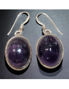 Boucles Améthyste Argent 925