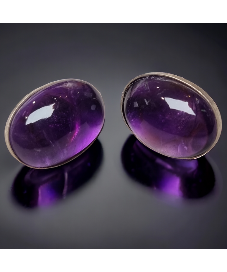 Boucles Améthyste Argent 925