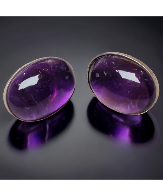 Boucles Améthyste Argent 925