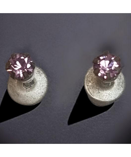 Boucles Améthyste Argent 925