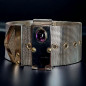Bracelet Améthyste Acier & clous Or 18 carats