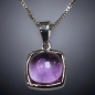 Pendentif Améthyste avec chaîne Argent 925