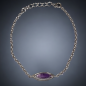 Bracelet Améthyste avec fermoir Argent 925