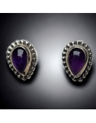 Boucles Améthyste Argent 925