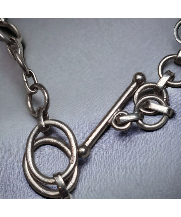 Bracelet Améthyste Ethnique Argent 925