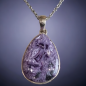 Pendentif Charoïte sur chaîne Argent 925