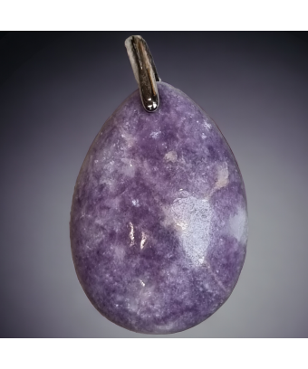 Pendentif Lépidolite avec bélière