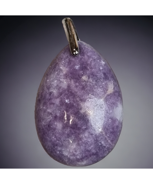 Pendentif Lépidolite avec bélière