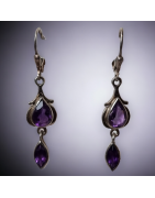 Boucles Améthyste Argent 925