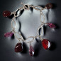 Bracelet Améthyste & Grenat A+ Argent 925
