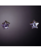 Boucles Zirconium étoiles Argent 925