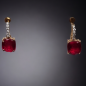 Boucles Rubis & Diamants Or 18 carats