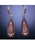 Boucles d'oreilles Zirconium & Swarovski pendants
