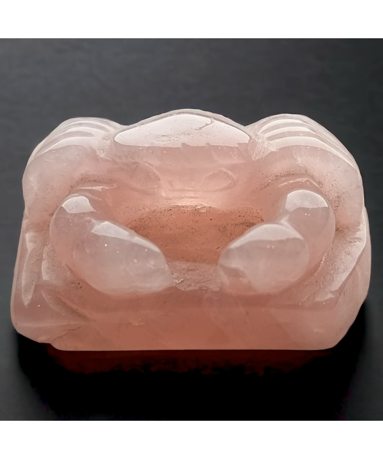 Crabe Quartz rose