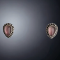 Boucles Quartz rose Argent 925