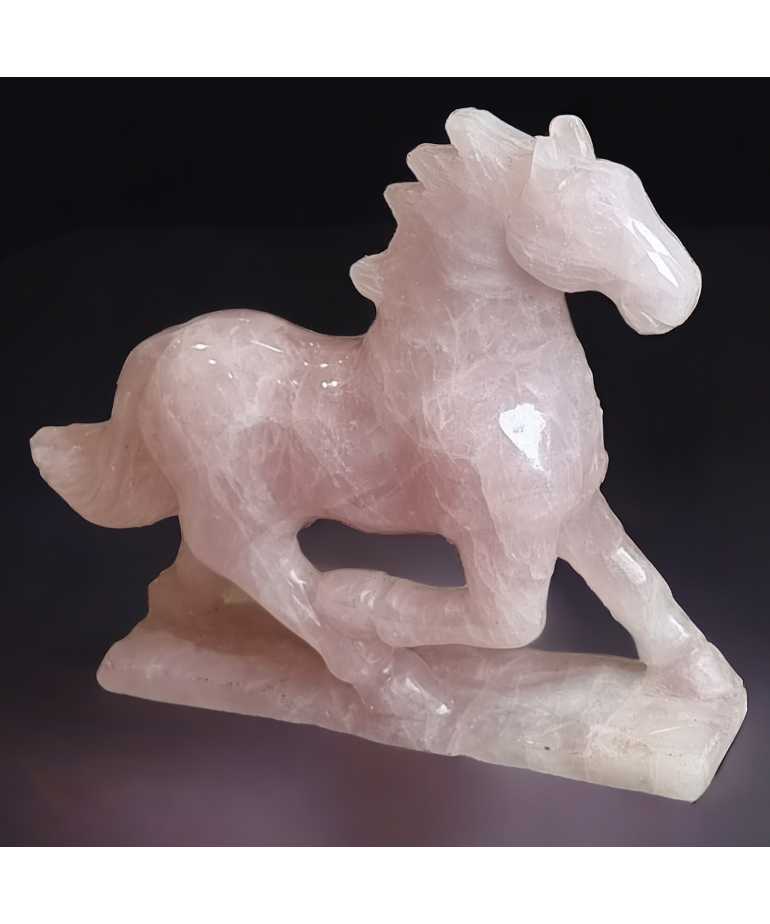 Cheval Quartz rose (S)