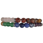 Bracelet 7 chakras enfant pierres rondes 6mm