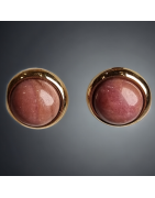 Boucles Rhodochrosite Plaquées or