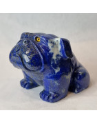 Chien Bulldog Lapis-lazuli GM
