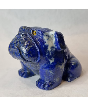 Chien Bulldog Lapis-lazuli GM