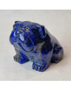Chien Bulldog Lapis-lazuli