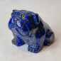 Chien Bulldog Lapis-lazuli