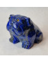 Chien Bulldog Lapis-lazuli