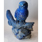 Oiseau sur branche en Lapis-lazuli 12 cm