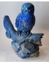 Oiseau sur branche en Lapis-lazuli 12 cm