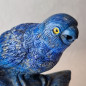 Oiseau sur branche en Lapis-lazuli 12 cm