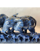 Eléphants Lapis-lazuli