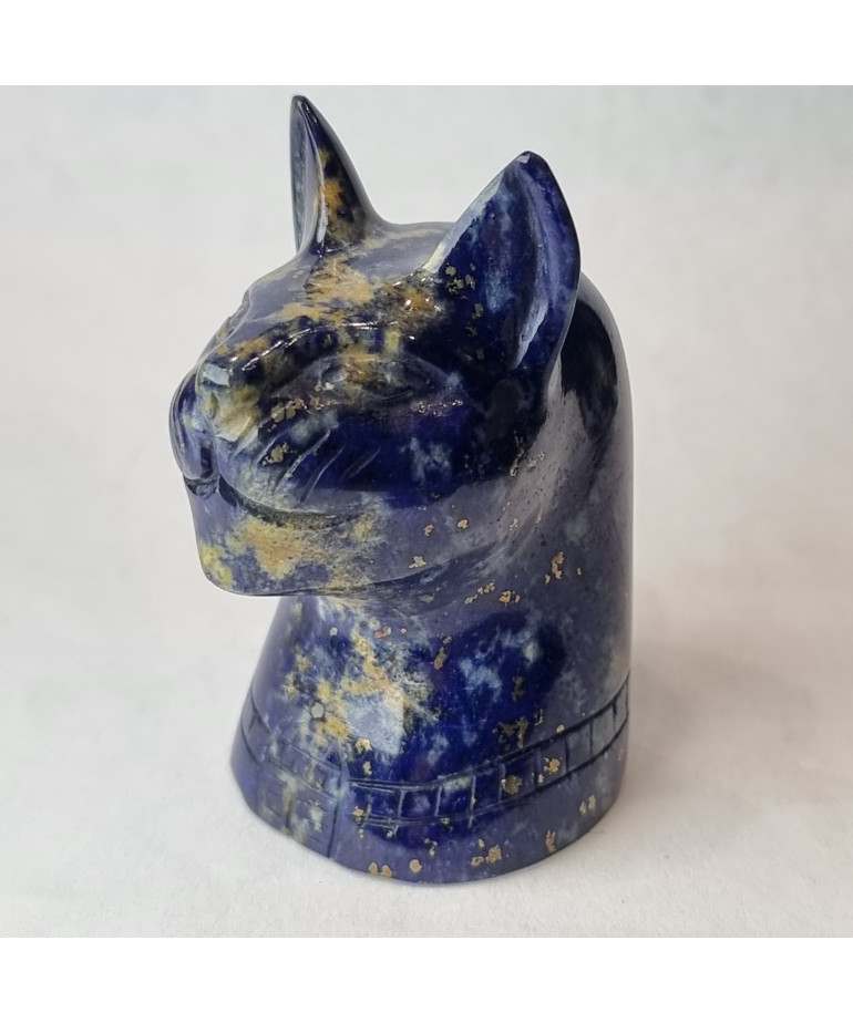 Tête de chat égyptien Lapis-lazuli